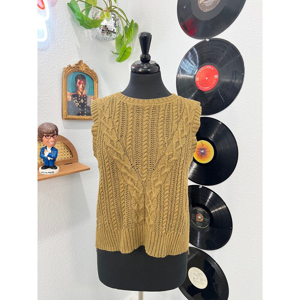 Rachel Zoe Cable Knit Chunky Sweater Vest